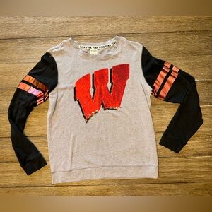 Wisconsin Badgers Women’s Crewneck -Victoria’s Secret PINK Collegiate Collection